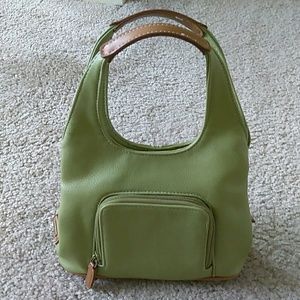 LEATHER NINE WEST MINI BAG.